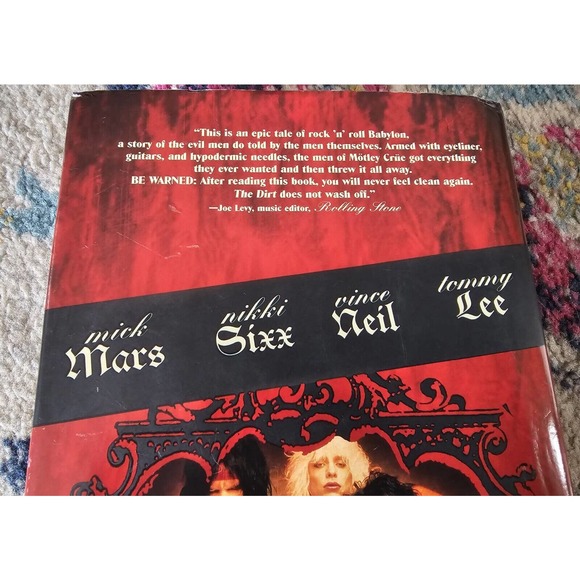 The Dirt Mötley Crüe 1st Edition Hardcover 2001 Harper Collins w/ Dust Jacket - Picture 4 of 8